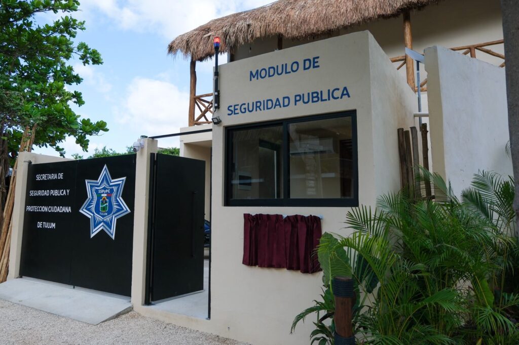 Zona hotelera de Tulum estrena módulo de seguridad 