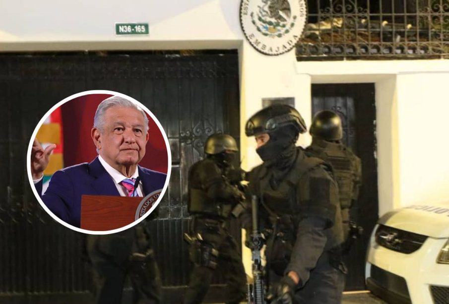 AMLO comparte VIDEOS de asalto a Embajada de México en Ecuador