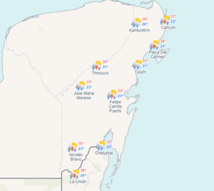 Clima hoy en Cancún y Quintana Roo: Lluvias por Frente Frío 45