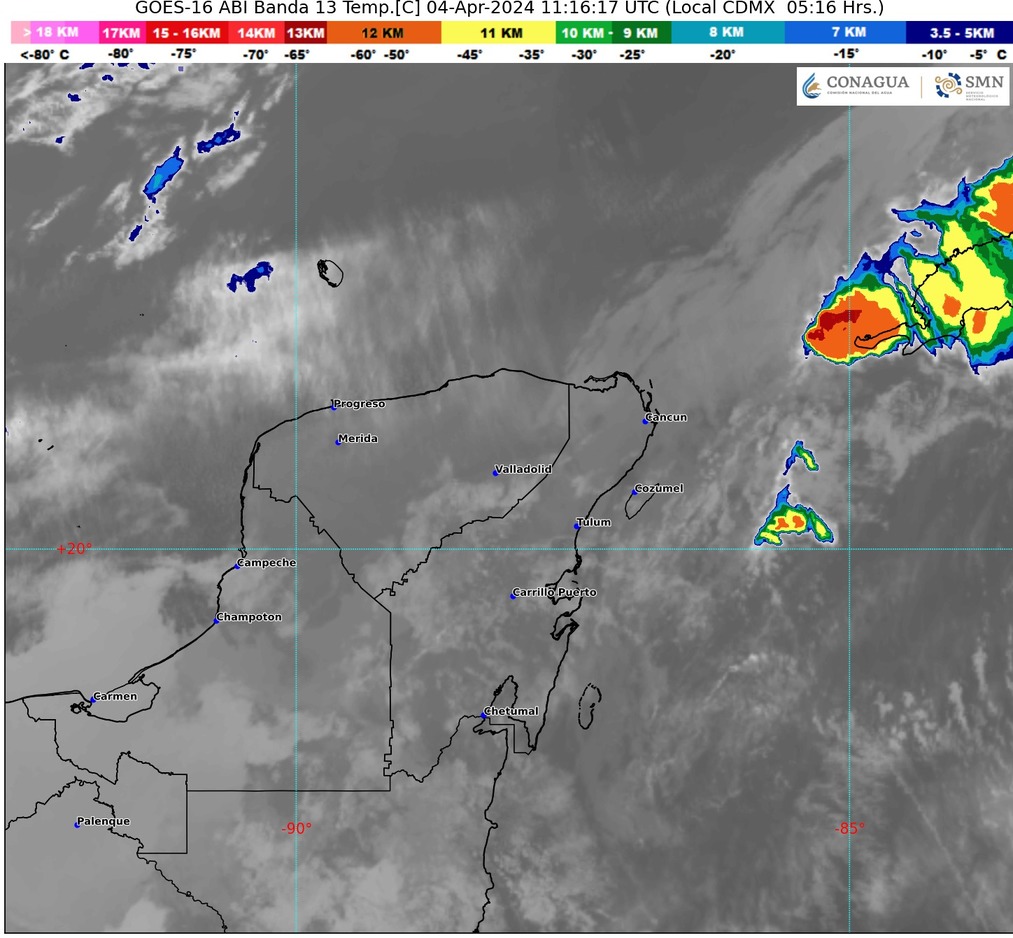 Clima hoy en Cancún y Quintana Roo: Posibles lluvias por Frente Frío 43