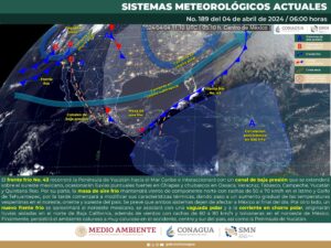 Clima hoy en Cancún y Quintana Roo: Posibles lluvias por Frente Frío 43