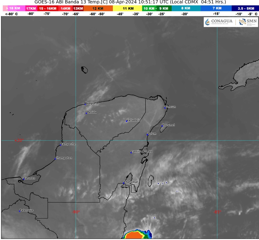 Clima hoy en Cancún y Quintana Roo: Caluroso con vientos y probables lluvias