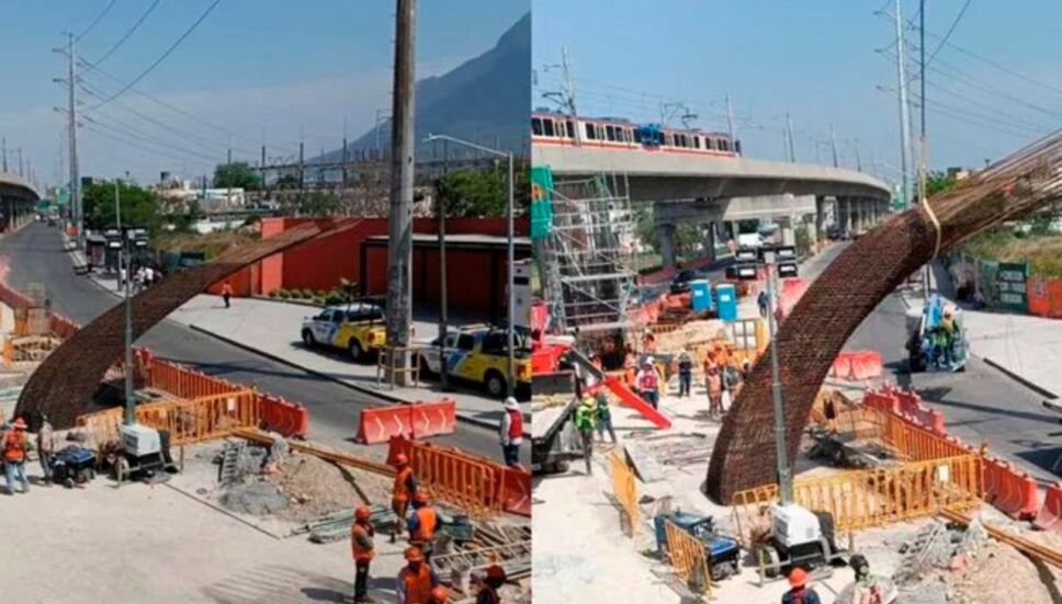 ¿Cómo sucedió? Registran colapso de estructura de Metro en Monterrey