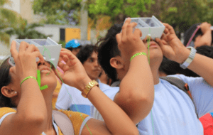 Así se vio el Eclipse Solar en Quintana Roo (FOTOS)