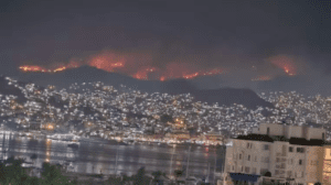 Incendios forestales azotan Acapulco y Chilpancingo 
