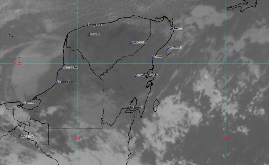 Clima hoy en Cancún y Quintana Roo: Chubascos con lluvias puntuales fuertes