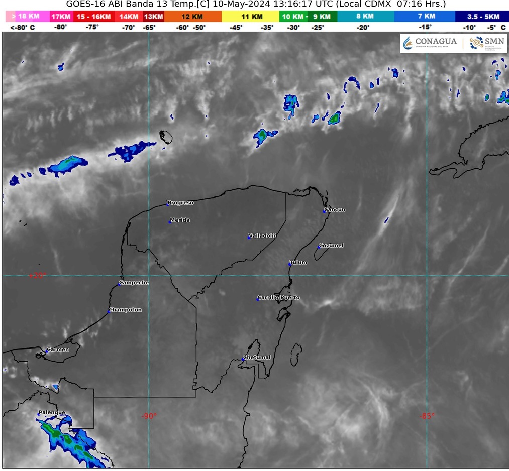 Clima hoy en Cancún y Quintana Roo: Cielo medio nublado con lluvias aisladas