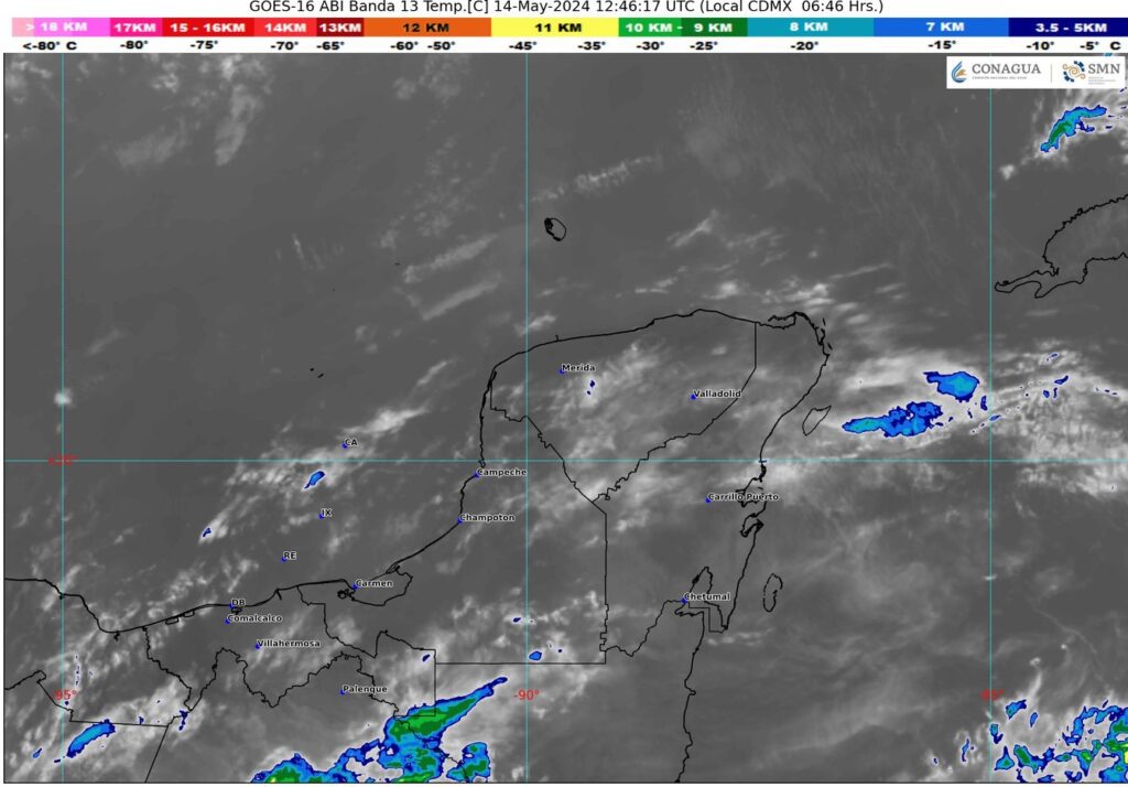 Clima hoy en Cancún y Quintana Roo: Cielo parcialmente nublado con lluvias aisladas