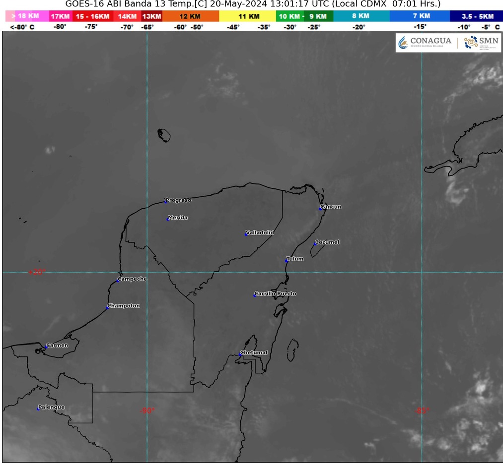 Clima hoy en Cancún y Quintana Roo: Cielo medio nublado con lluvias aisladas