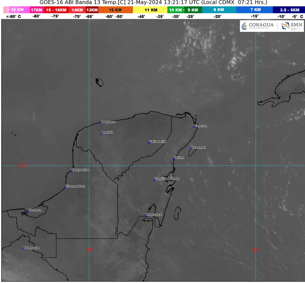Clima hoy en Cancún y Quintana Roo: Cielo medio nublado con lluvias aisladas