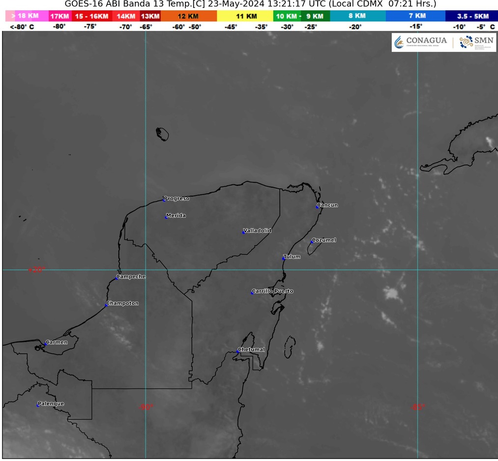 Clima hoy en Cancún y Quintana Roo: Cielo medio nublado con probabilidad de lluvias