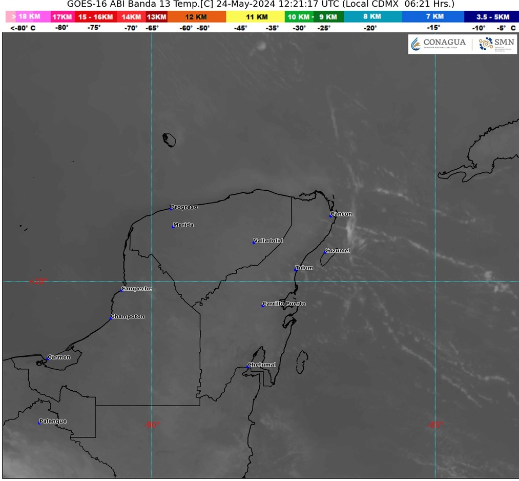 Clima hoy en Cancún y Quintana Roo: Cielo parcialmente nublado y sin lluvia