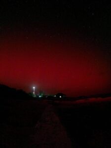 Aurora boreal en Yucatán