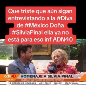 Piden fans de Silvia Pinal no la expongan en television por su estado de salud