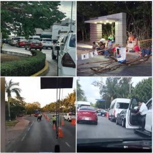 Bloqueo afecto a la Zona Hotelera de Cancún 