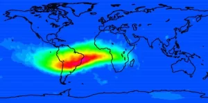 Crecimiento y División de la Anomalía en el campo magnético