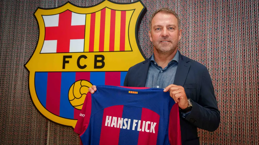 hansi flick nuevo entrenador del primer equipo masculino del fc barcelona