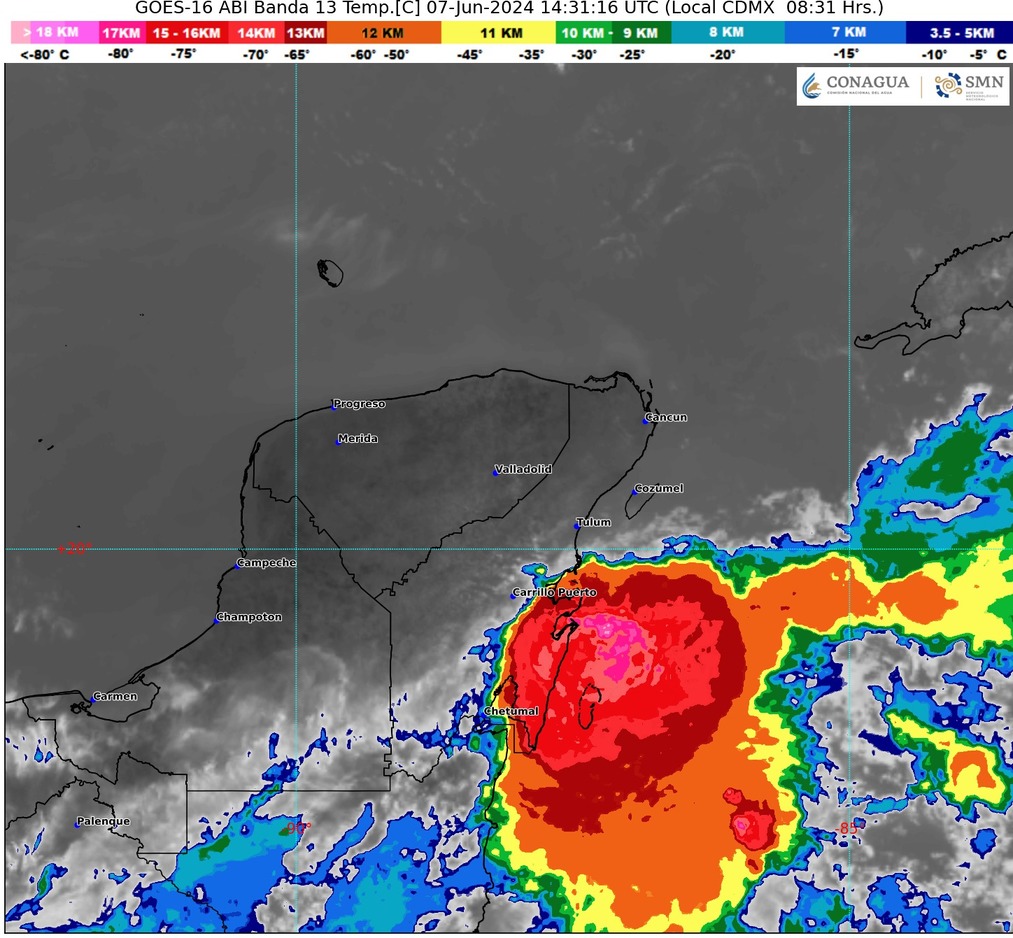 Clima hoy en Cancún y Quintana Roo: Cielo nublado con lluvias puntuales