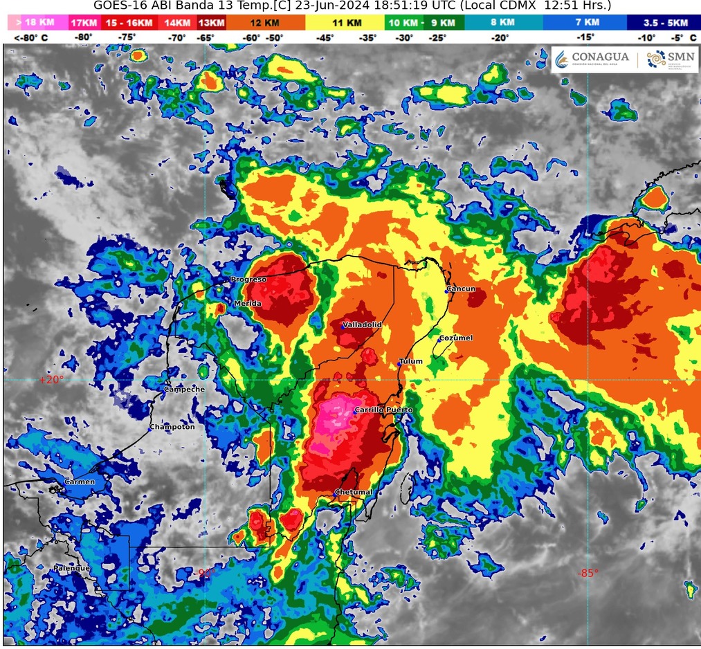 Clima hoy en Cancún y Quintana Roo: Cielo nublado con lluvias puntuales