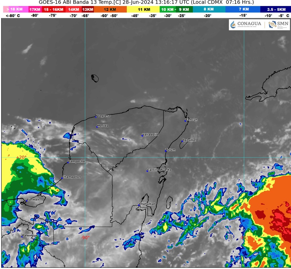 Clima hoy en Cancún y Quintana Roo: Cielo nublado y ambiente fresco por la mañana