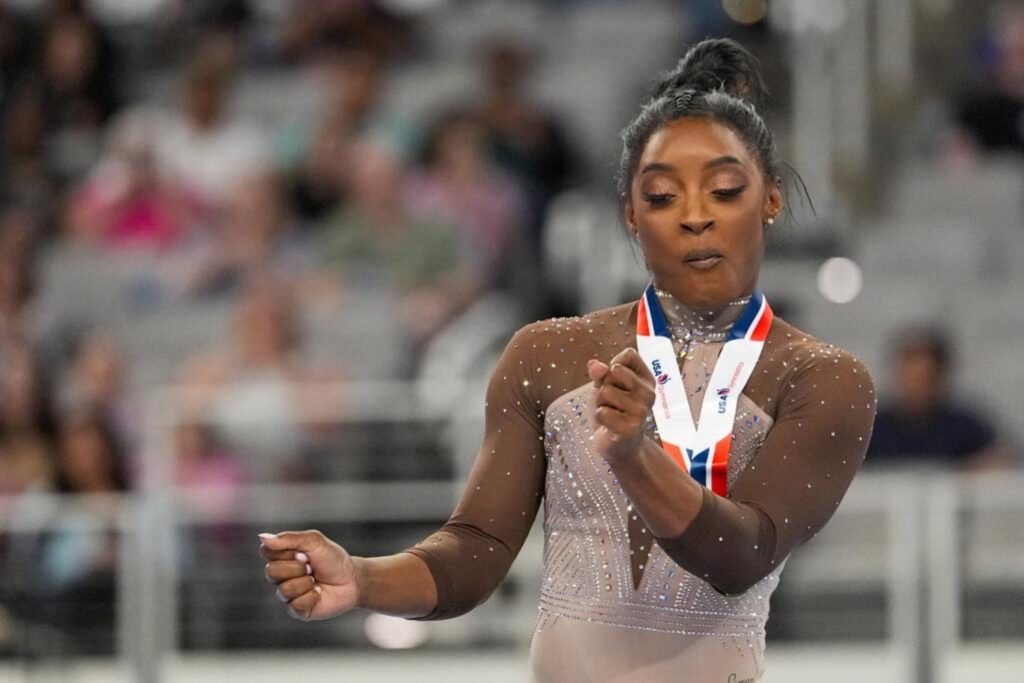 Simone Biles consigue su 9° título 'All-Around' de gimnasia en Estados Unidos