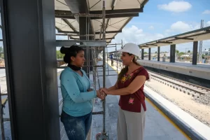 Avanza construccion de estacion del Tren Maya en Chetumal
