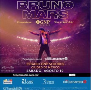 Bruno Mars: Todo lo que debes saber sobre su concierto en Estadio GNP Seguros