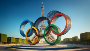 La Torre Eiffel anfitriona de los anillos olimpicos