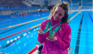 María José Mata, nadadora mexicana, consigue medalla de bronce en Mónaco