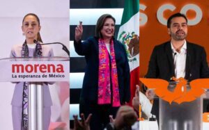 Sheinbaum Xochitl y Maynez ejercen su voto