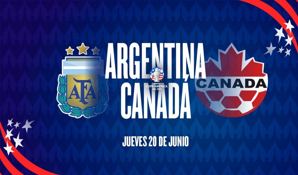 Ver en vivo Argentina vs Canadá de la Jornada 1 de Copa América 2024
