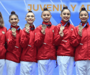 Equipo mexicano de gimnasia rítmica gana oro en All-Around de Campeonato Panamericano