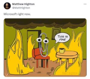 Caída de Microsoft deja los mejores memes en redes sociales