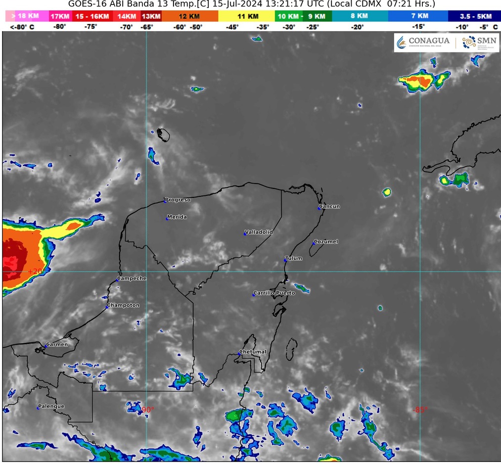 Clima hoy en Cancún y Quintana Roo: Ambiente templado y cielo medio nublado