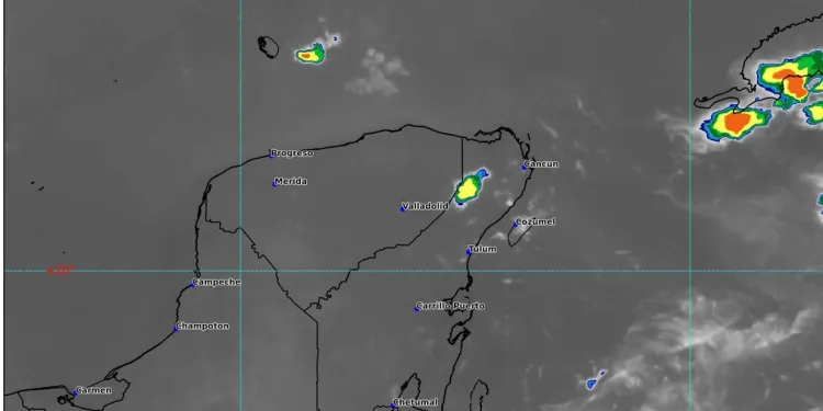 Clima hoy en Cancún y Quintana Roo: Cielo medio nublado a nublado por la tarde