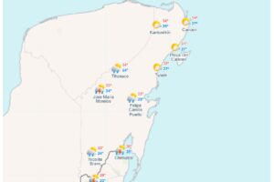 Clima para hoy en Cancun y Quintana Roo caluroso con lluvias puntuales 2