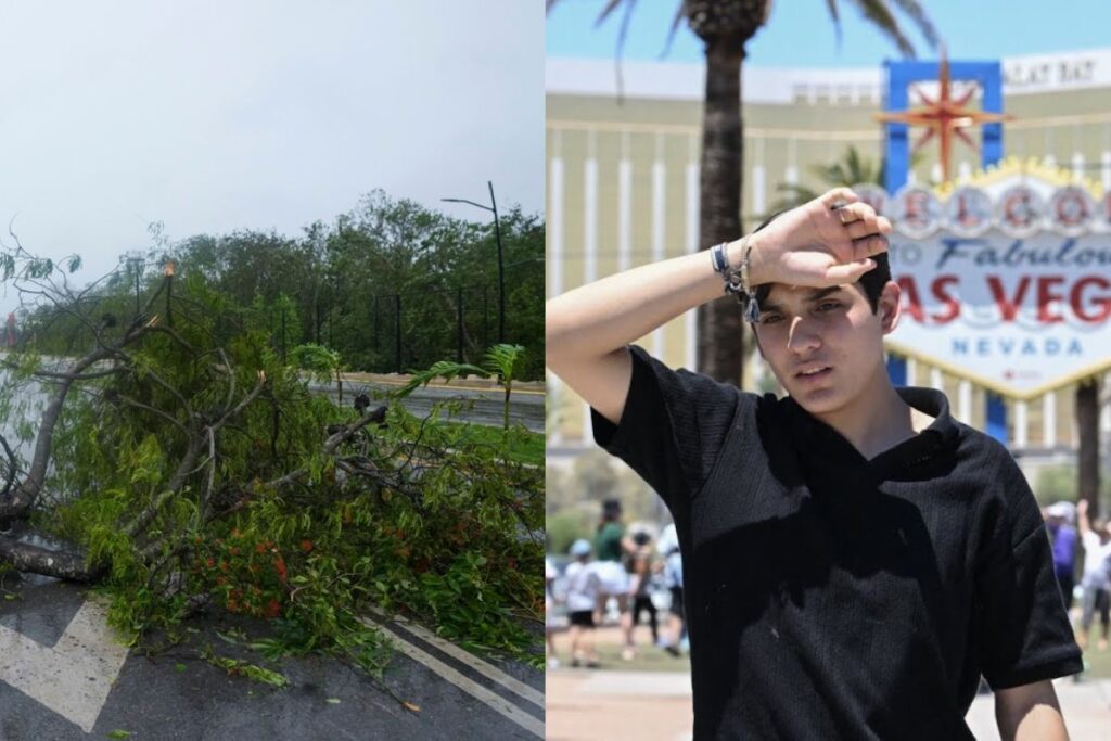 Contraste en Estados Unidos, huracán Beryl golpearía en Texas y en Las Vegas temperaturas extremas