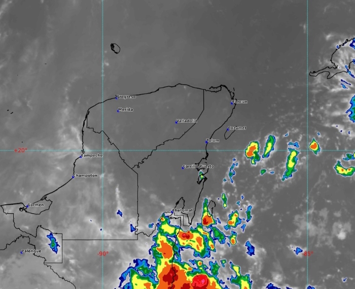 Clima hoy en Cancún y Quintana Roo: Lluvias muy fuertes con descargas eléctricas