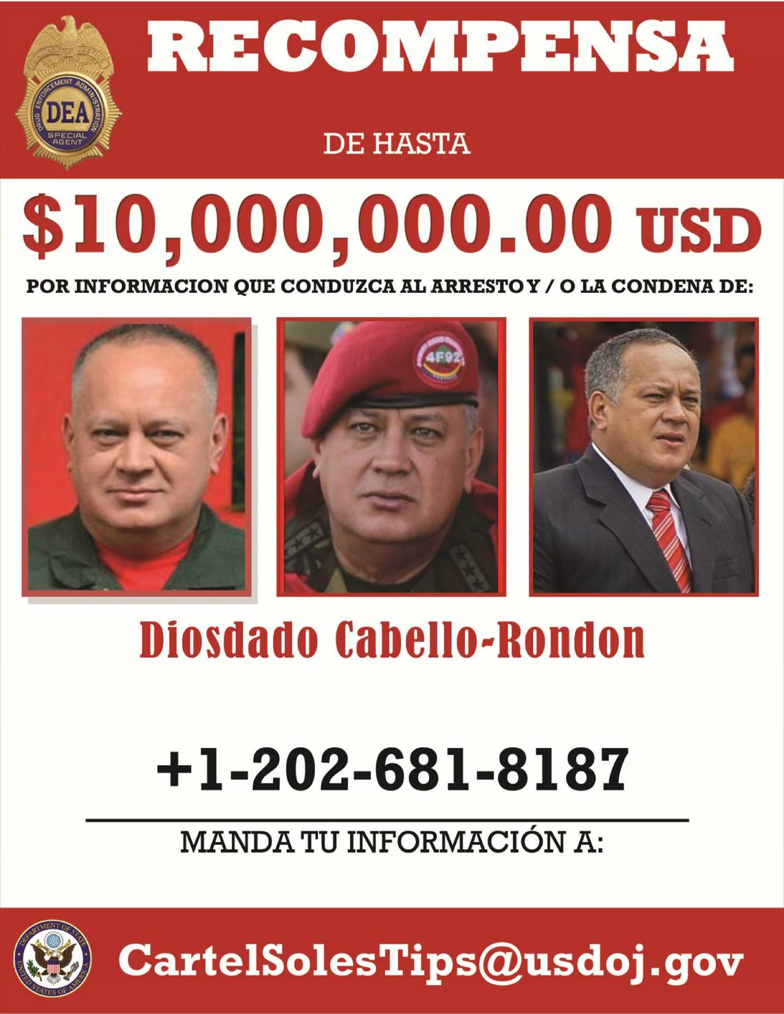 cabellocartel de recompensa rewardposter 0