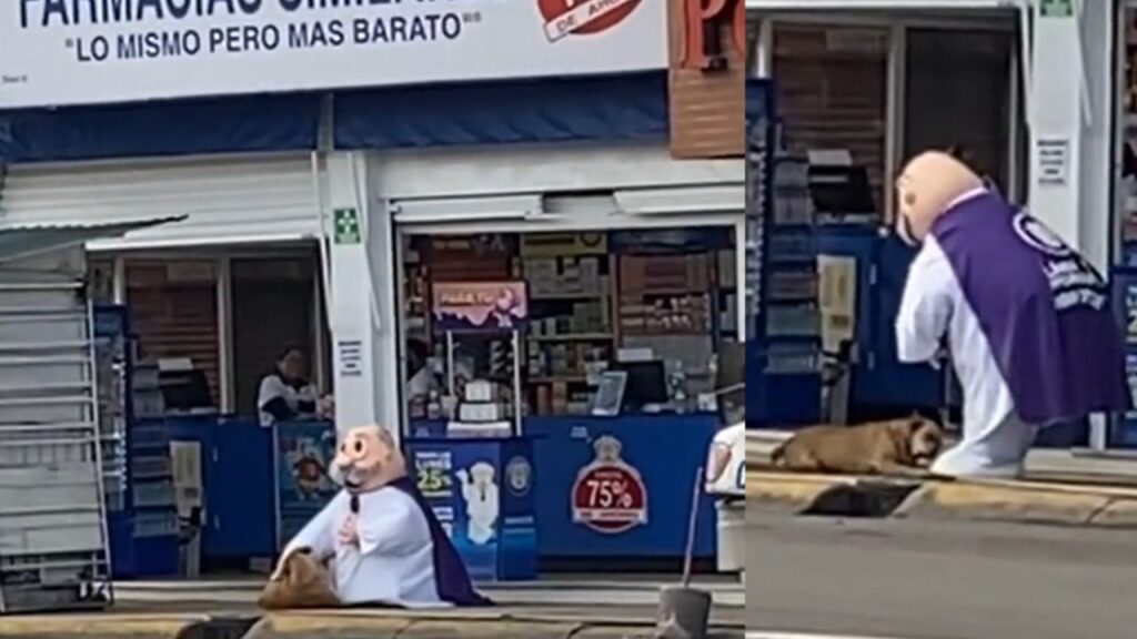 Dr. Simi se vuelve viral tras jugar con perrito de la calle (VIDEO)