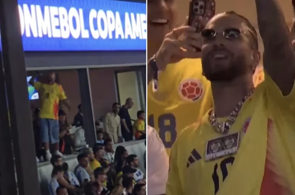 ¿Qué fue lo que pasó? Así fue el enojo de Maluma durante la final de la Copa América