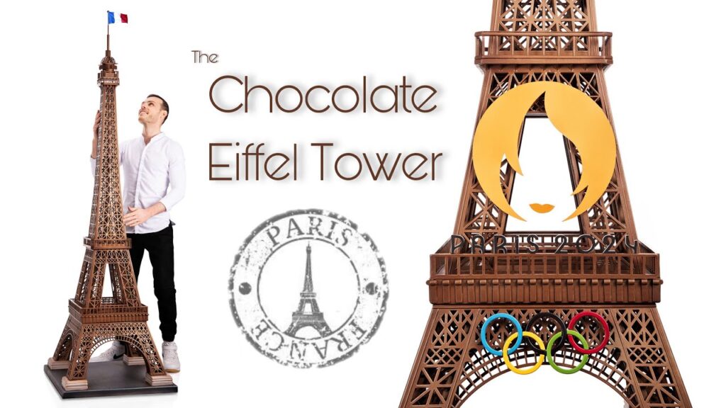 ¡Impresionante! Chef francés crea Torre Eiffel de chocolate para Juegos Olímpicos 2024