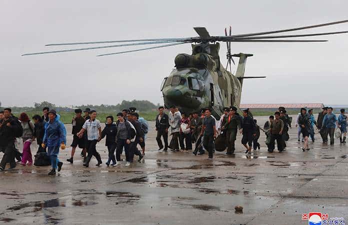 Logran rescatar a miles luego de fuertes lluvias en Coreo del Norte