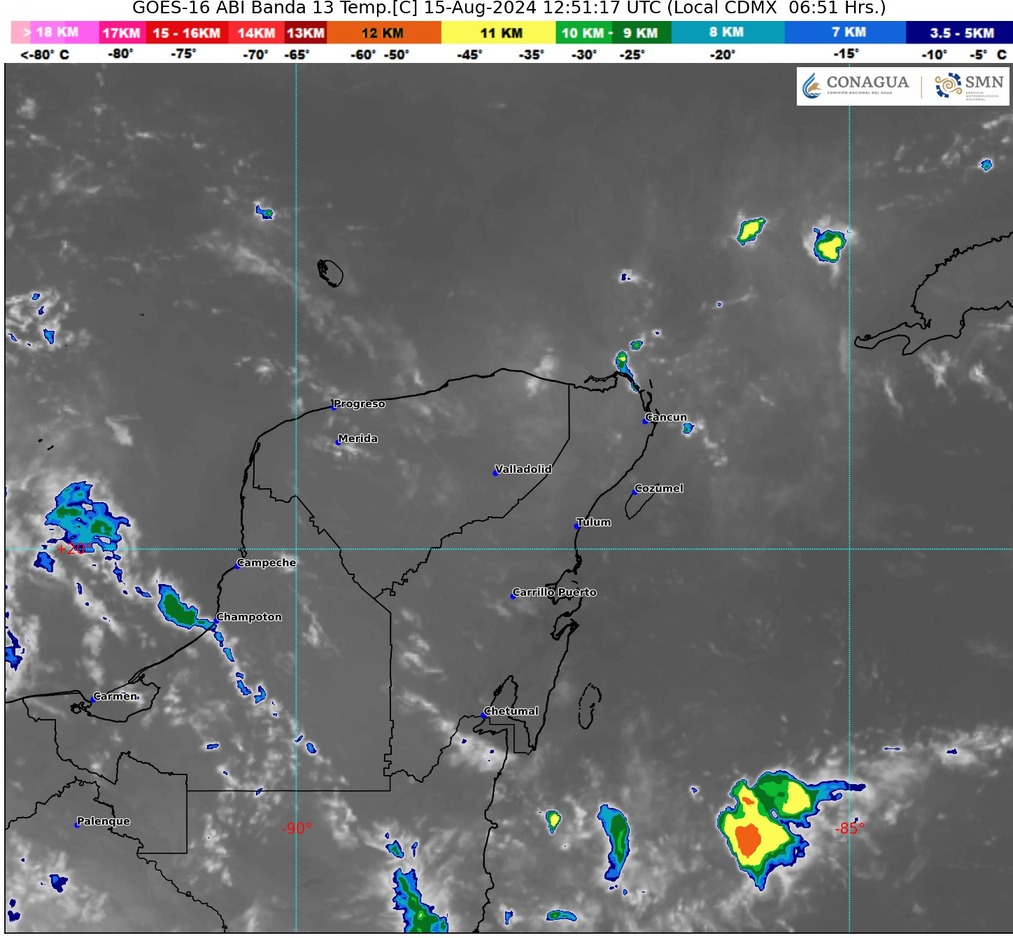 Clima hoy en Cancún y Quintana Roo: Ambiente caluroso a muy caluroso