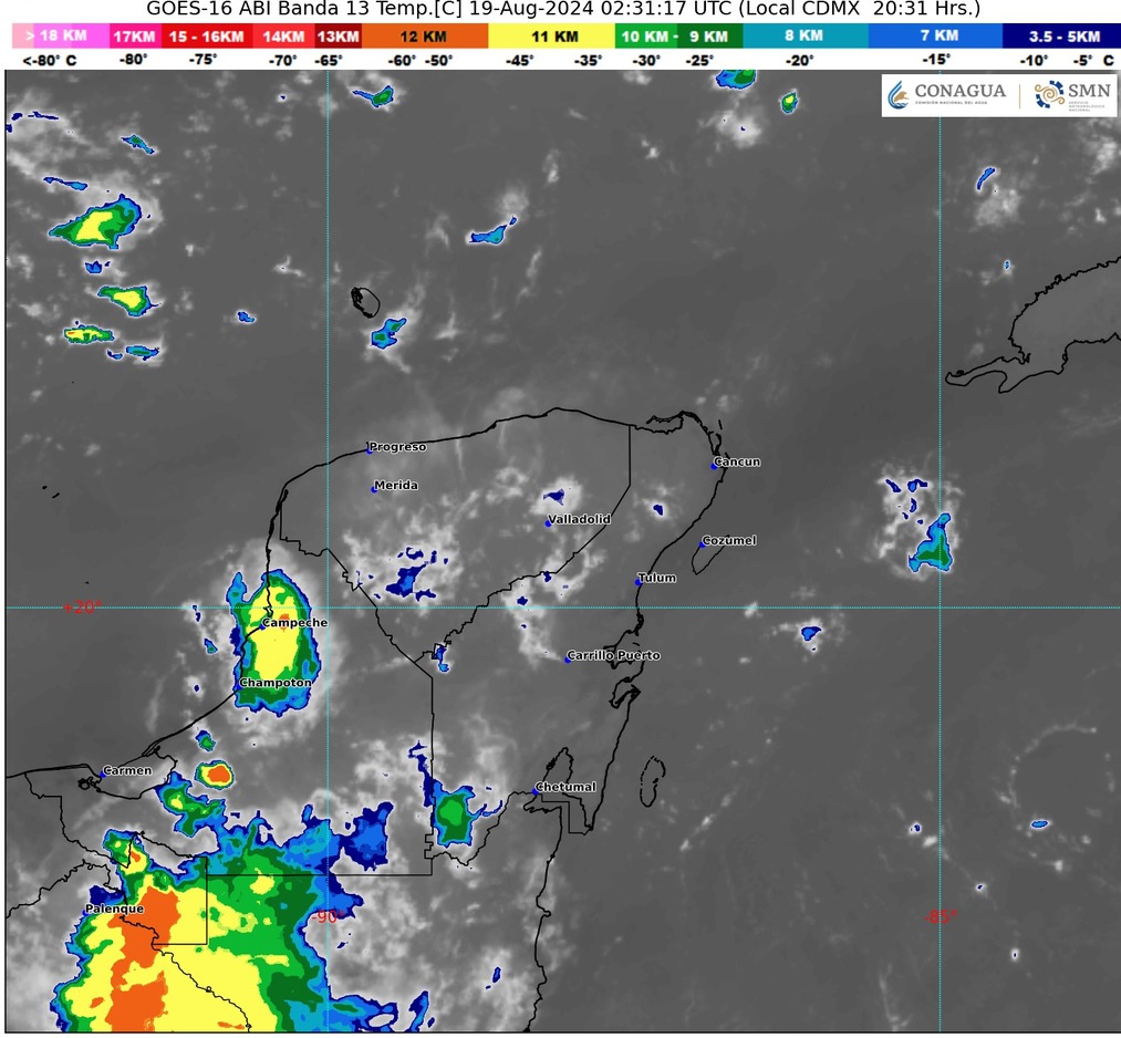 Clima hoy en Cancún y Quintana Roo: Ambiente caluroso a muy caluroso