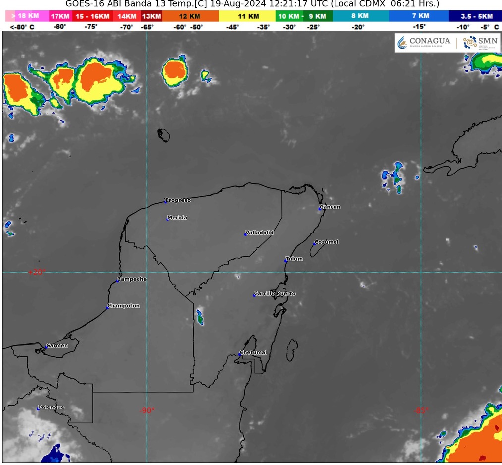 Clima hoy en Cancún y Quintana Roo: Ambiente caluroso a muy caluroso