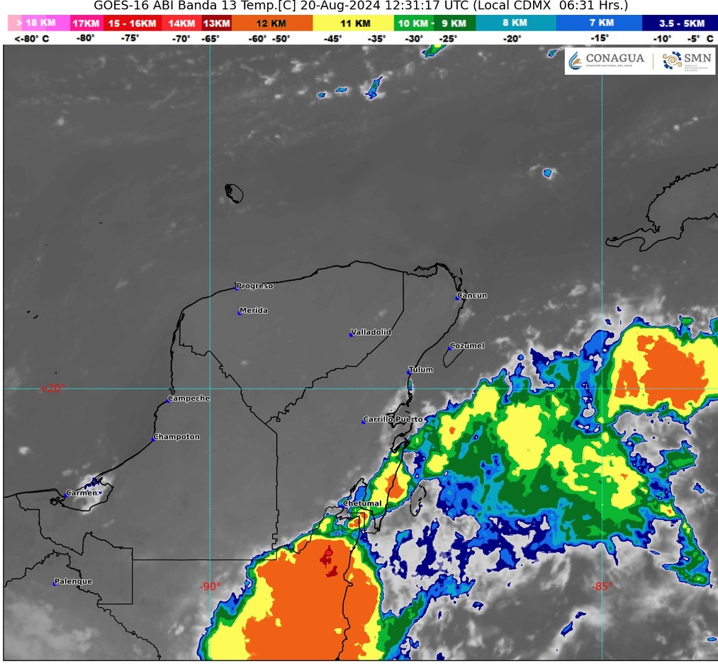 Clima hoy en Cancún y Quintana Roo: Ambiente caluroso a muy caluroso