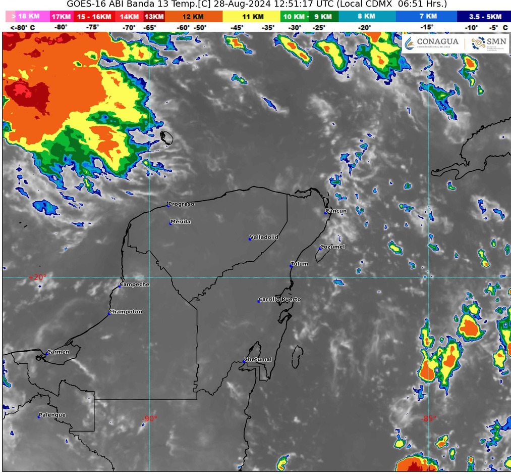 Clima hoy en Cancún y Quintana Roo: Intervalos de chubascos