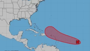 Aumenta a 90 de probabilidad ciclonica en el Atlantico la zona de baja presion