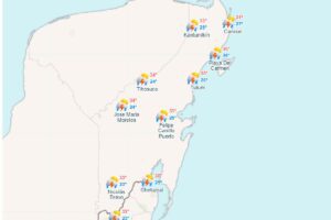 Clima para hoy en Cancun y Quintana Roo Calor y medio nublado 1